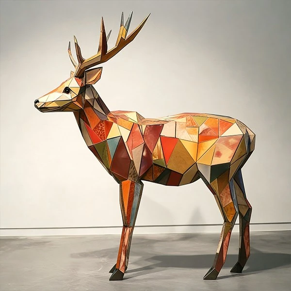 Painted Deer Sculpture factory